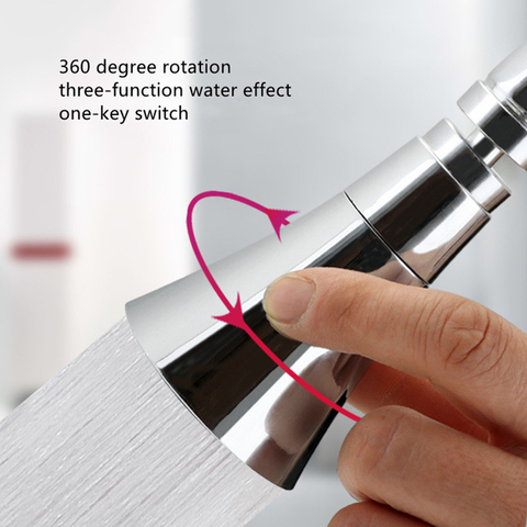3Modes Kitchen Water Faucet Aerator Universal Adjustable Splash  Bubbler Water Saving Filter Shower Head Nozzle Tap Connector ► Photo 1/6