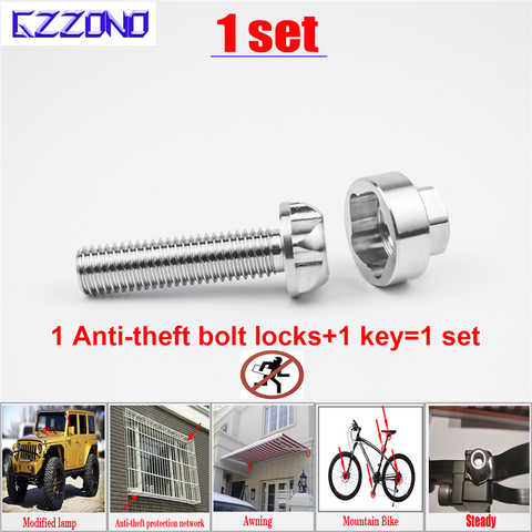 Security Anti Theft Screws Bolt Nuts M6 M8 M10 304Stainless Steel Mountain Bike Awning Car Accessories For Car Styling LED Light ► Photo 1/6