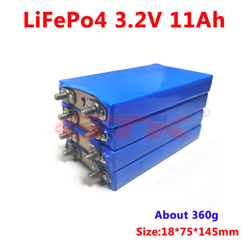 GTK 3.2v 10ah 11AH lifepo4 battery 30A discharge 10000mah cell aluminium case for 12v 10ah battery DIY pack power tools E-bike ► Photo 1/1