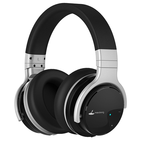 Meidong E7B Bluetooth Headphones Active Noise Cancelling Headphone Wireless Headset 30 hours Over ear with microphone Deep bass ► Photo 1/6
