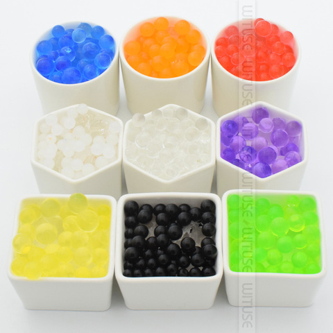 10000pcs 6mm Crystal Soil Mud Hydrogel Gel Kids Children Toy Water Beads Growing Up Orbiz Water Balls Wedding Home Decoration ► Photo 1/6