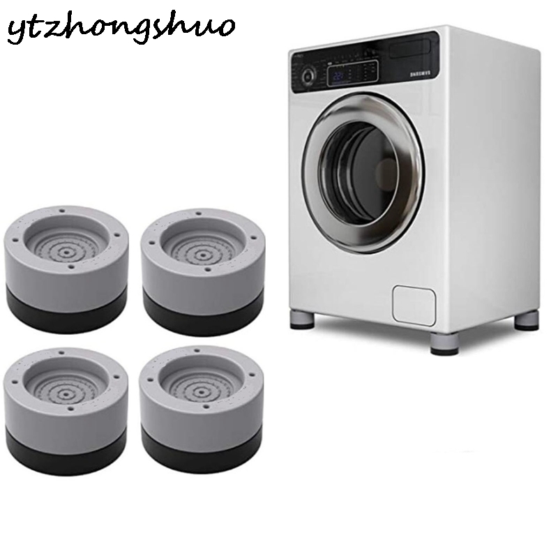 4Pcs Heavy Duty Washer Dryer Anti-Vibration Non-slip Pads Raise Mats Protect 