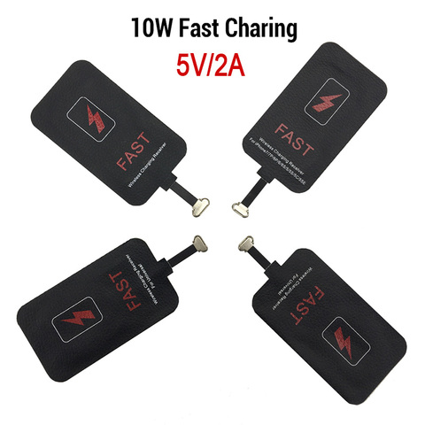 5V/2A 10W Qi Wireless Charger Receiver For ihone Xiaom Samung Huawe Wireless Charging Adapter Mat For Andriod Type C ► Photo 1/6