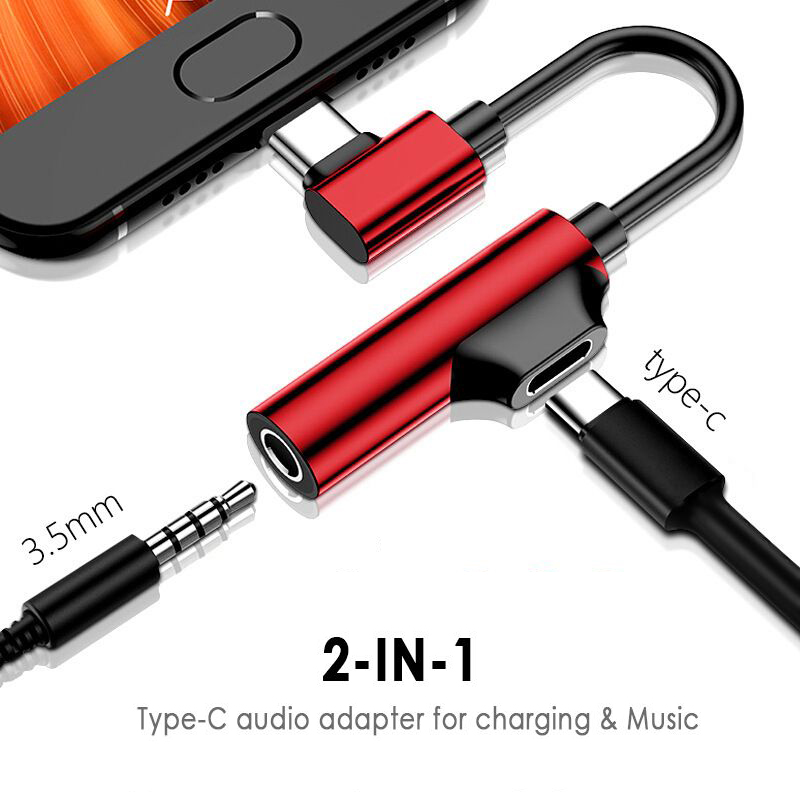 OnePlus 7 Pro 6T Xiaomi Mi 9 Mi 8 Mi A2 Mix 2 Adaptateur USB C Jack 3,5mm en Adaptateur Jack USB Type C Audio pour Huawei P30 Pro P20 Pro Mate 20 Pro Mate 10 Pro
