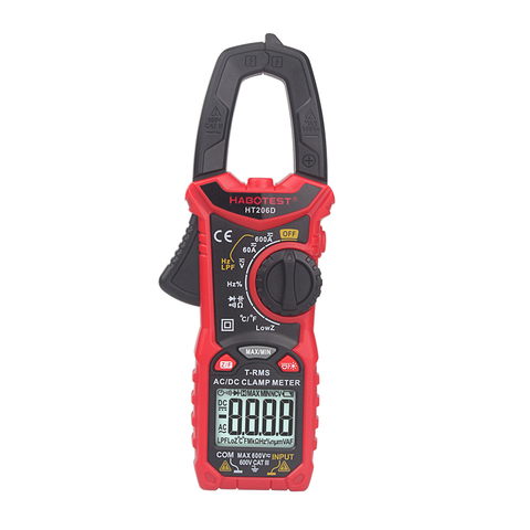 HABOTEST HT206D 600A AC/DC Digital Clamp Meter for Measuring AC/DC Voltage AC/DC Current NCV Temperature Clamp Multimeter ► Photo 1/6