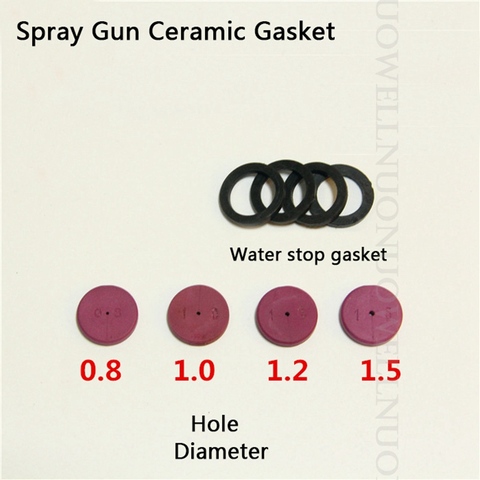 2pcs Hole Diameter 0.8mm 1.0mm 1.2mm 1.5mm Spray gun ceramic Gasket Agricultural Sprayer Nozzle Gasket ► Photo 1/3