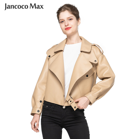 Women's Real Sheepskin Leather Jackets 2022 Top Quality Genuine Leather Coat Fashion Jackets Lady New Arrival S7547 ► Photo 1/6