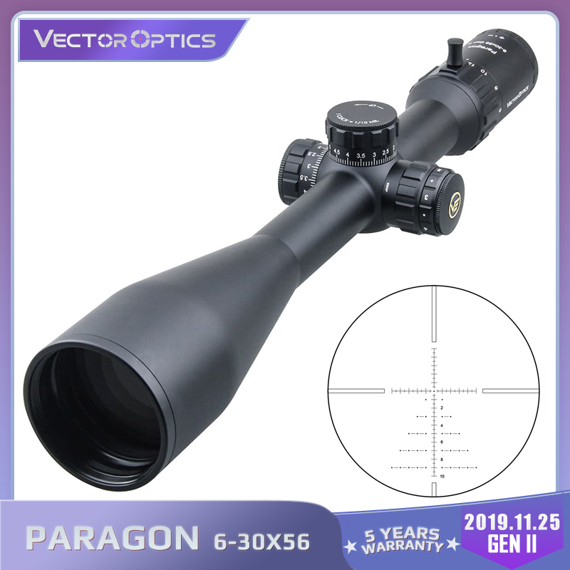 Vector Optics Paragon 630x56 GenII Hunting Riflescope Tactical Target Rifle Scope 90 Light