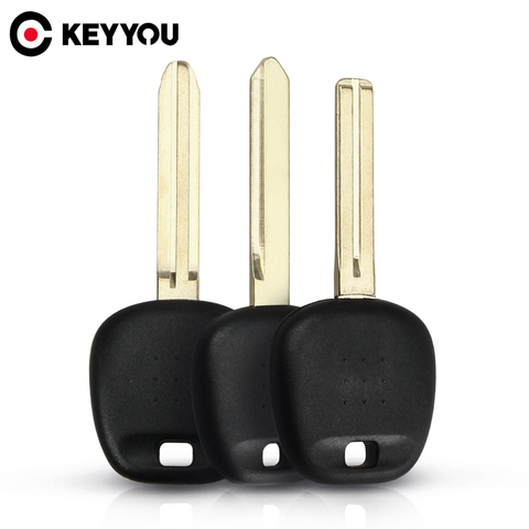 KEYYOU Toy43/Toy47/Toy48 Blade Transponder Blank Chip Car Remote Key Case Shell For Toyota Rav4 Camry Highlander Yaris Corolla ► Photo 1/6