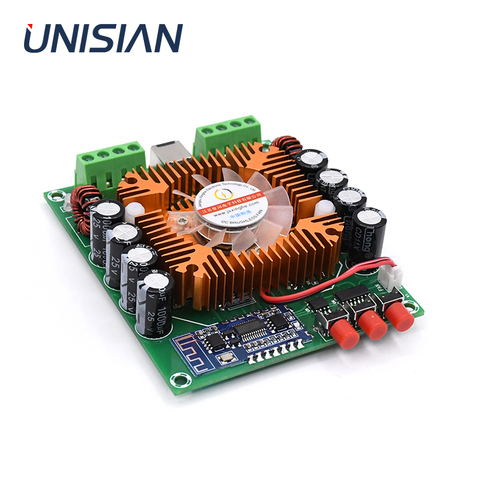 UNISIAN Bluetooth 5.0 TDA7850H Audio Amplifier 4*50W 4.0 Channels High Power Amplifier Board TDA7850 Chip Class-AB Car Amps ► Photo 1/4