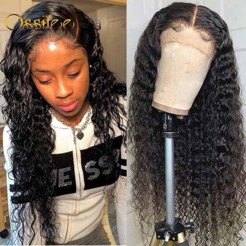 4x4/13x4/13x6 Lace Front Human Hair Wigs Deep Wave Wig 5x5 Closure Wigs Remy Curly Human Hair Wig Frontal Wigs Pre Plucked ► Photo 1/6