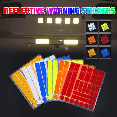 21Pcs/set Motorcycle Reflective Stickers Safety Warning Tapes Bicycle Reflector Cycling Warning Reflector Film Decal Tape ► Photo 1/6