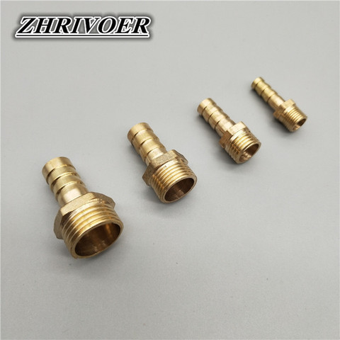 Hose Barb Tail 6/8/10/12/14/16/19/25MM Brass Pipe Fitting 1/8