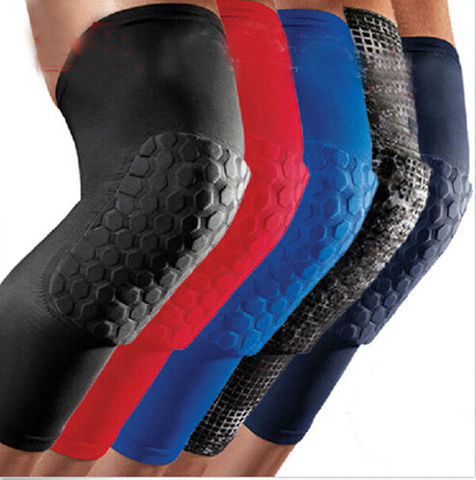 Professional Honeycomb Crashproof Knee Support Protective Sport Gear Leg  Knee Pads Breathable Bandage Basketball Knee Brace - Price history & Review, AliExpress Seller - Oceans Vibes Store