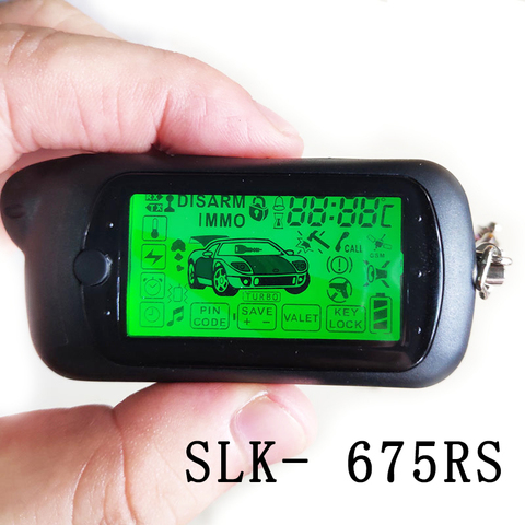 SLK675 Remote Key For Pantera SLK 675 SLK- 675rs Lcd rs Display Two-Way Car Alarm Burglar LCD Keychain Vehicle Security ► Photo 1/6