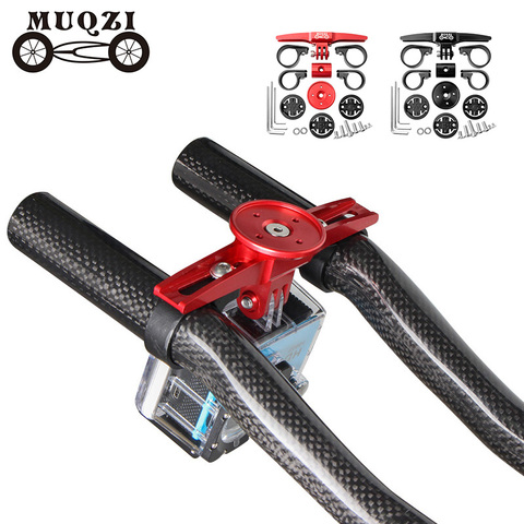 MUQZI Bicycle TT Handlebar Computer Mount Holder For Garmin Bryton Wahoo Bike Out Front Mount Camera Light Holder ► Photo 1/6