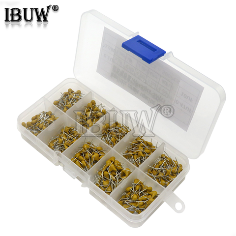 500PCS/lot Multilayer Ceramic Capacitor Assortment Kit 10Values*50PCS 0.1uF-10uF(104~106) 50V Ceramic Capacitors Set pack ► Photo 1/2