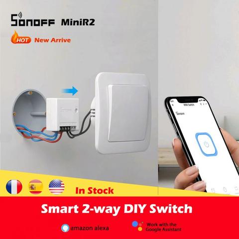 1-30 Pcs SONOFF MINIR2 Wifi Mini R2 Switch Timer Wireless Switches Smart Automation Compatible with eWelink Alexa Google Home ► Photo 1/6