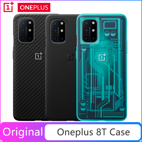 Official Oneplus 8T Case Oneplus Official Protective Cover Karbon Case Quantum Bumper Case Cyborg Cyan For Oneplus 9 Pro ► Photo 1/5