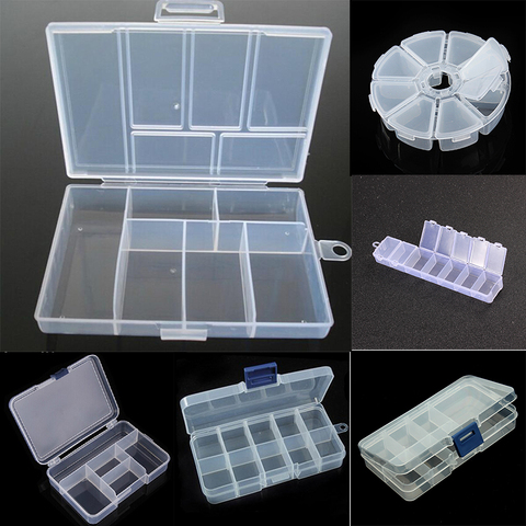Plastic Jewelry Boxes Plastic Tool Box Adjustable Craft Organizer Storage Beads Bracelet Jewelry Boxes Packaging Wholesale ► Photo 1/6
