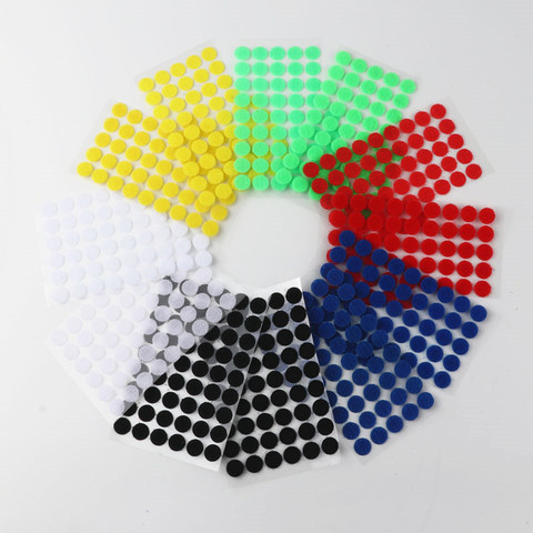102 Pairs Colorful Self Adhesive Fastener 15mm Magic Tape Sticker Disc Strong Glue DIY Sewing Round Hook Loop Coin ► Photo 1/6