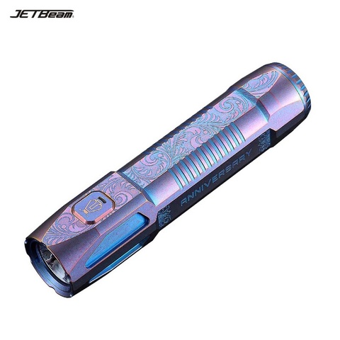 JETBeam JET-ST Cree XP-L HI LED 800 lumens Limited Edition Titanium Flashlight+18650 battery ► Photo 1/5