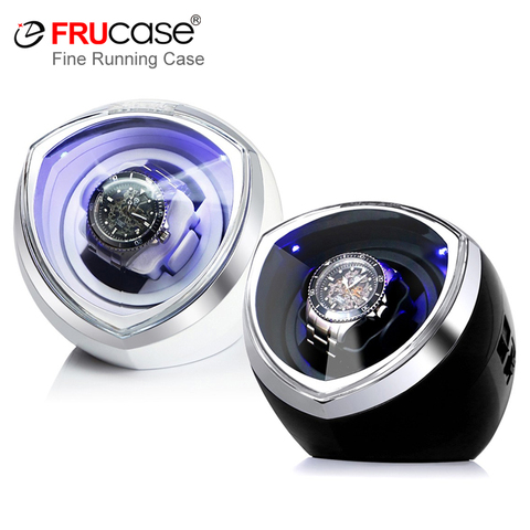 FRUCASE Black New Arrival White Single Watch Winder for Automatic Watches Watch Box Display Collector Storage With Light ► Photo 1/6