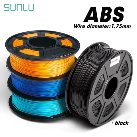 3D Printer ABS Filament 1.75mm For Industry 100% No Bubble Sublimation Blank Hot Sale Black White Grey ABS 3D Filament 1KG ► Photo 1/6