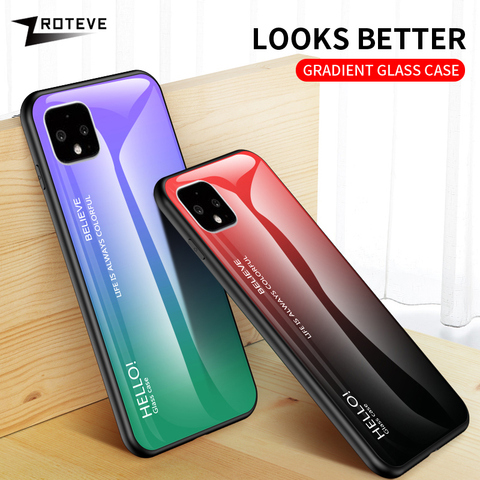 Pixel 4 XL Case Zroteve Glass Coque For Google Pixel 5 4A 5G 4 XL Case Tempered Glass Cover For Google Pixel4 Pixel5 Phone Cases ► Photo 1/6