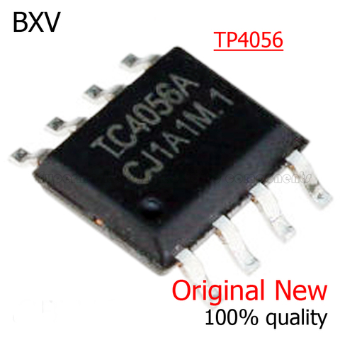 10PCS TP4056 SOP8 4056E TC4056A TP4056E 4056 SOP-8 SOP SMD new and original IC Chipset BXV ► Photo 1/1