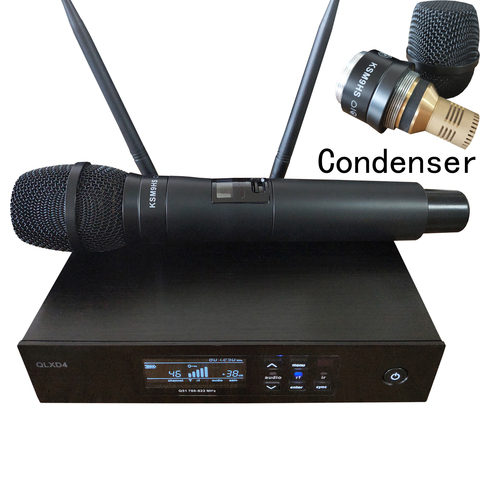 Leicozic QLXD24 SKM9  Wireless Microphone System Handheld Good Condenser Microfone sem fio professional mesa de som 628-668Mhz ► Photo 1/6