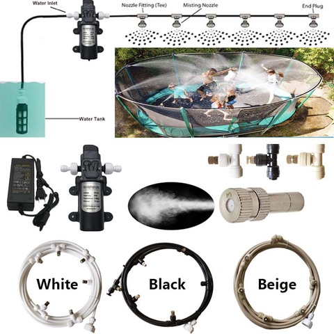 Pump Water Spray  6M-18M Kit Fog Garden Nebulizer Outdoor Misting System water mist for Greenhouse Humidification Patio Cooling ► Photo 1/6