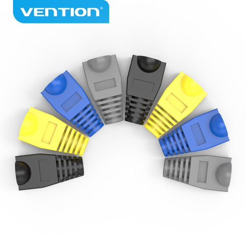 Vention RJ45 Strain Relief Boots Ethernet RJ45 Connector Boots Plug Cover 50PCS RJ45 Boots Cap Cover for CAT5E/6 Ethernet Cable ► Photo 1/6