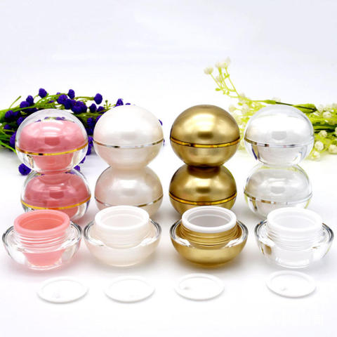 5g Spherical Acrylic Container Bottle Cream Bottle Eye Cream Bottle And Lotions Points Bottle Cosmetic Packaging Case ► Photo 1/6