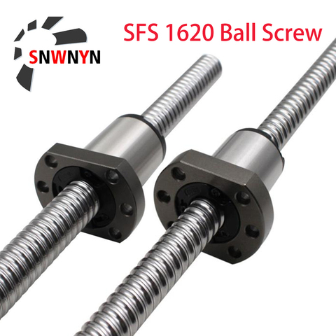 SFS1620 Ball Screw High Speed Big Pitch With End Machining C7 Accuracy 1620 Ballscrew+SFS1620 Ball Nut For CNC Machine Parts ► Photo 1/6