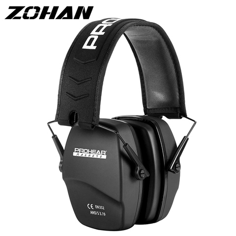 ZOHAN Shooting Ear Protection Safety Earmuffs NRR 26dB Noise Reduction Slim Passive Hearing Protector Foldable Ear Defender ► Photo 1/1