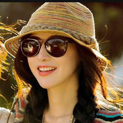 Summer Fashion Sun Hats Casual Beach Straw Breathable Travel Hat Bohemia Vintage Outdoor Sun Prevent Cap Hats For Women ► Photo 1/3
