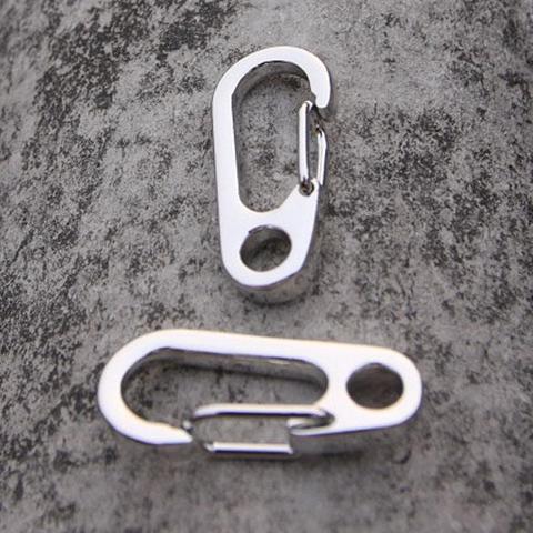 1 Pcs Alloy Small Carabiner Keychain Camp Snap Clip Hook Keychain Key Ring Hooks Carbine for Keys Camping Climbing Survive Tool ► Photo 1/6