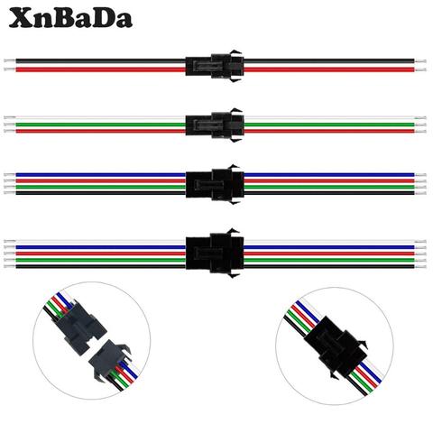 JST connector male and female 10-100 pairs 2pin/3pin/4pin/5pin for 5050/3528 WS2812B/WS2811 LED Strip ► Photo 1/6