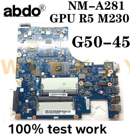 NM-A281 mainboard For Lenovo G50-45 laptop motherboard ACLU5/ACLU6 NM-A281 with A8-6410 CPU R5 GPU-2GB Test work 100% original ► Photo 1/6