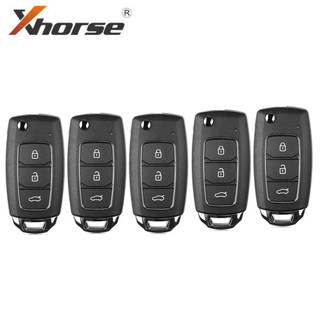 Xhorse XKHY05EN HYU.D style Wired Universal Remote Key Fob 3 Button for VVDI Key Tool (English Version) 2017 5pcs/lot ► Photo 1/6