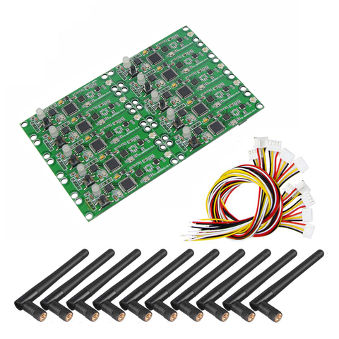 DMX 512 Wireless PCB Module Board with Antenna 2 in 1 Transmitter & Receiver For Moving Head DMX Controller Party Lights Control ► Photo 1/6