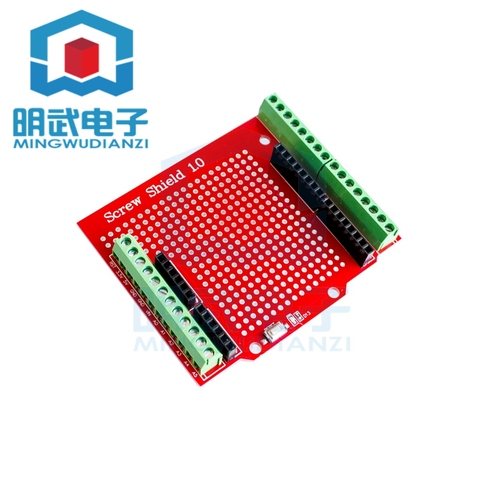 Prototype Screw Shield Expansion Board Assembled Terminal Proto Shield Double-sided PCB IO Solder for Arduino UNO Mega2560 One ► Photo 1/3