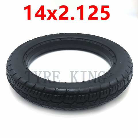 14 Inch Tyre 14x2.125 Solid Tyre 14*2.125 Inflation Free Wheel Tire for Folding Electric Bicycle E-bike Parts ► Photo 1/5