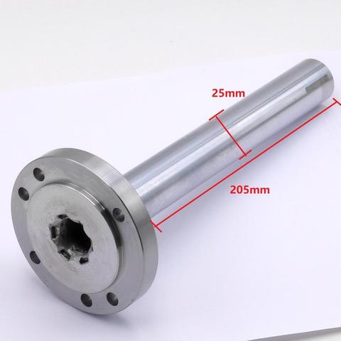 Spindle Shaft Diameter 25mm Length 205mm Chuck Flange Back Plate Base Adapter Fit  K11/K12/K72-80 80mm ► Photo 1/5