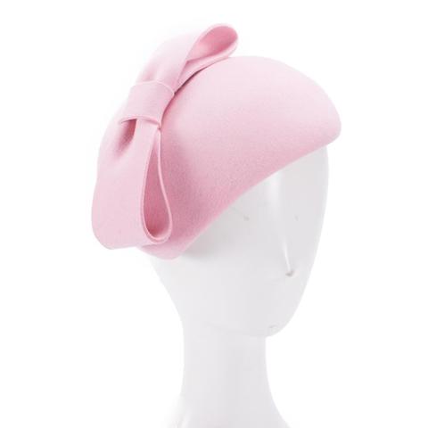 Lawliet  Teardrop Womens 1940s Vintage Look Wool Felt Fascinator Hat Bow Detail Tam Beret Casque Cocktail Hat  A568 ► Photo 1/6