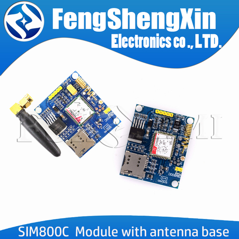 SIM800C Module with antenna base GSM GPRS SMS data supports bluetooth ► Photo 1/2