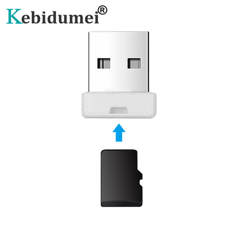 Kebidumei Computer USB 2.0 Micro SD Card Reader For Laptop TF Flash Memory Card Reader Mini Adapter ► Photo 1/6