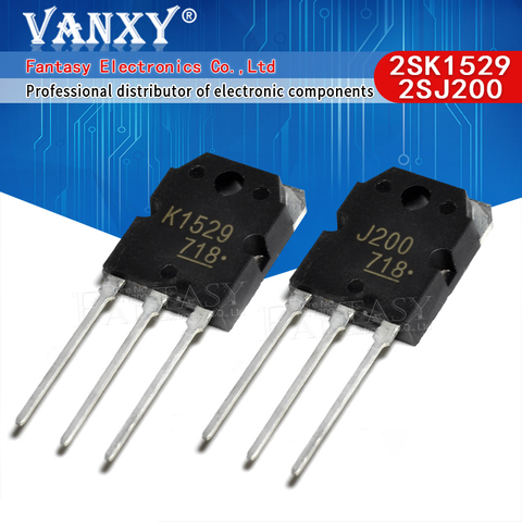 1pair ( 1pcs 2SK1529 + 1pcs 2SJ200 ) TO3P K1529 J200 TO-3P ► Photo 1/2