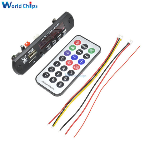 Car TF Card Version MP3 Decoder Board with Radio FM Function Infrared Receiving Module With Remote Control USB FM Aux Radio ► Photo 1/6